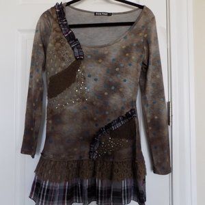 Boho dress / tunic- with studs